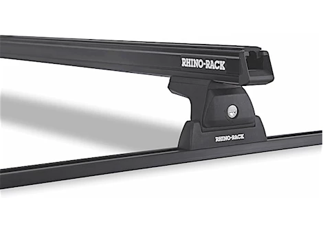 Rhino-Rack USA HEAVY DUTY RLT600 TRACKMOUNT BLACK 2 BAR ROOF RACK