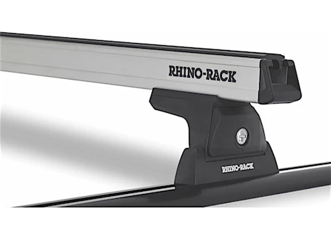 Rhino-Rack USA HEAVY DUTY RLT600 TRACKMOUNT SILVER 1 BAR ROOF RACK