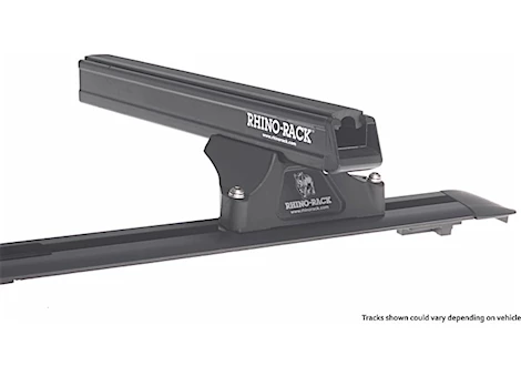 Rhino-Rack USA HEAVY DUTY RLTP BLACK 2 BAR ROOF RACK