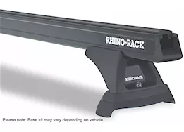 Rhino-Rack USA Heavy duty rcl trackmount black 2 bar roof rack