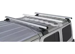 Rhino-Rack USA Heavy duty rcl silver 2 bar rhino-rack backbone roof rack