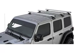 Rhino-Rack USA Heavy duty rcl silver 3 bar rhino-rack backbone roof rack