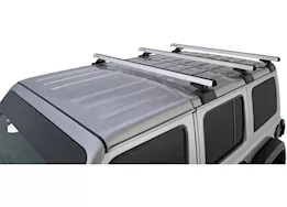 Rhino-Rack USA Heavy duty rcl silver 3 bar rhino-rack backbone roof rack