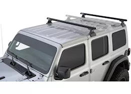 Rhino-Rack USA Heavy duty rlt600 black 2 bar rhino-rack backbone roof rack