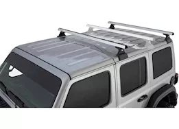 Rhino-Rack USA Heavy duty rlt600 silver 2 bar rhino-rack backbone roof rack