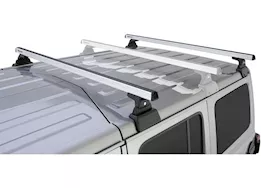 Rhino-Rack USA Heavy duty rlt600 silver 2 bar rhino-rack backbone roof rack