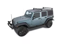 Rhino-Rack USA Heavy duty rlt600 black 2 bar backbone roof rack