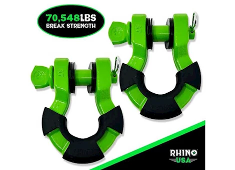 Rhino USA 8 ton super shackles w/ isolators Main Image