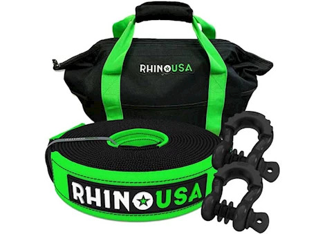 Rhino USA 30ft tow strap/shackles combo Main Image