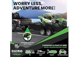 Rhino USA 10in heavy duty drop hitch - 2in black