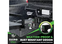 Rhino USA 10in heavy duty drop hitch - 2.5in silver