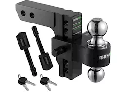 Rhino USA 6in heavy duty drop hitch - 2.5in black