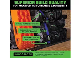 Rhino USA Retractable e-track ratchet straps 2in x 10ft (4-pack) green