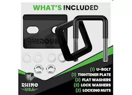 Rhino USA Hitch tightener and silencer pad combo 2.5in