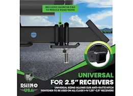 Rhino USA Hitch tightener and silencer pad combo 2.5in