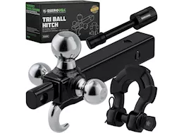 Rhino USA Tri-ball hitch for 2in receivers