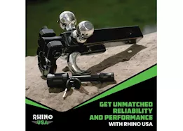 Rhino USA Tri-ball hitch for 2in receivers
