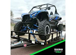 Rhino USA 1.6in x 15ft heavy duty ratchet tie-down (4-pack) blue