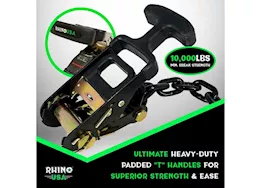 Rhino USA Car tie-down lasso/basket straps (4-pack) green