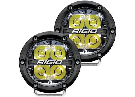 Rigid Industries 360-SERIES 4 INCH LED OFF-ROAD SPOT BEAM WHT BACKLIGHT PAIR
