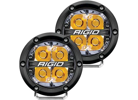 Rigid Industries 360-series 4 inch led off-road spot beam amb backlight pair Main Image