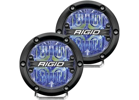 Rigid Industries 360-series 4 inch led off-road drive beam blue backlight pair Main Image
