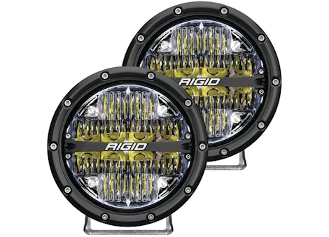 Rigid Industries 360-SERIES 6 INCH LED OFF-ROAD DRIVE BEAM WHITE BACKLIGHT PAIR