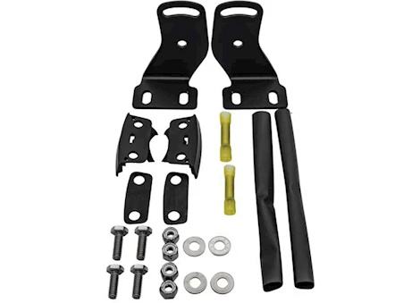 Rigid Industries RDS-SERIES HARDWARE/MOUNING KIT; INC BRKTS, BUSHINGS, BUTT WIRE CONNECTORS AND HEAT SHRINK BLK; SGL