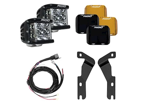 Rigid Industries 16-20 TACOMA A-PILLAR LIGHT KIT, INCLUDES D-SS FLOOD