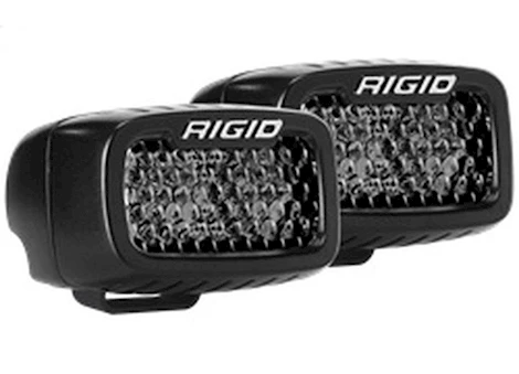 Rigid Industries Sr-m series pro spot diffused midnight surface mount | pair Main Image
