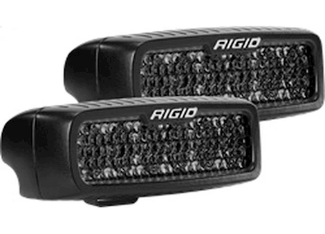 Rigid Industries Sr-q series pro spot diffused midnight surface mount | pair Main Image