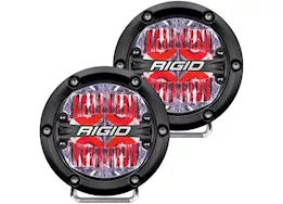 Rigid Industries 360-series 4 inch led off-road drive beam red backlight pair