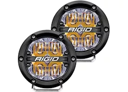 Rigid Industries 360-series 4 inch led off-road drive beam amber backlight pair