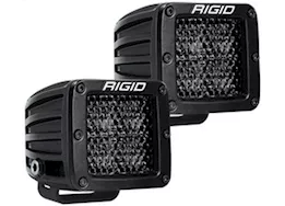Rigid Industries D-series pro spot diffused midnight surface mount | pair