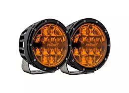 Rigid Industries 360-series 6 inch spot with amber pro lens pair