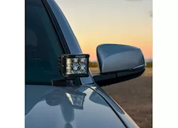 Rigid Industries 16-20 tacoma a-pillar light kit, includes d-ss flood