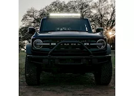 Rigid Industries 21-c bronco roof rack light kit with a sr spot/flood combo bar included