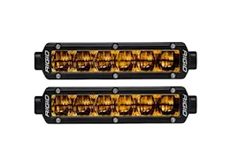 Rigid Industries Sr-series pro dot/sae j583 6inch fog light selective yellow surface mount | pair