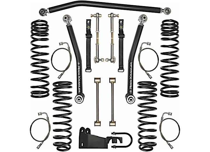 Rock Krawler Suspension 07-18 wrangler jk 2dr 3.5 mid arm flex system lift kit Main Image