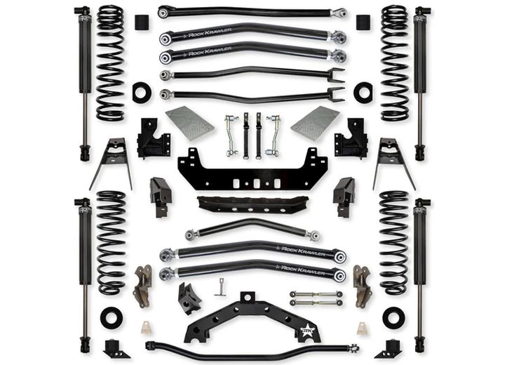 Rock Krawler Suspension 21-c wrangler jlu 4-dr [4xe] 3.5 in adventure-x long arm suspension - stage 1 fr Main Image