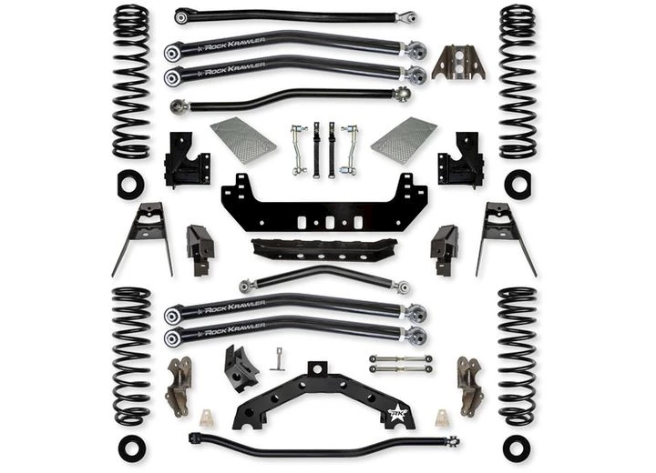 Rock Krawler Suspension 21-c wrangler jlu 4-dr [4xe] 3.5 in x factor x2 long arm suspension front and re Main Image