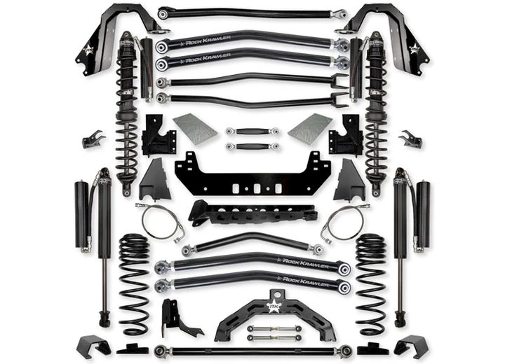 Rock Krawler Suspension FRONT AND REAR 4.5IN ADVENTURE-X NO LIMITS LONG ARM SYSTEM 19-C WRANGLER JT