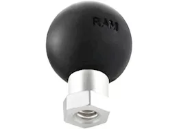 Ram mounts ball adapter w/ 1/4in - 20in female threaded hole and hex post