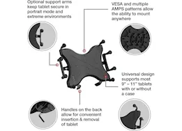 Ram mounts x-grip mount w/ double u-bolt base for 9in-10in tablets