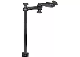 Ram mounts tele-pole w/ 12in & 18in poles, double swing arms & round plate