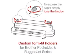 Ram mounts u-bolt mount w/ printer cradle for brother pocketjet + more