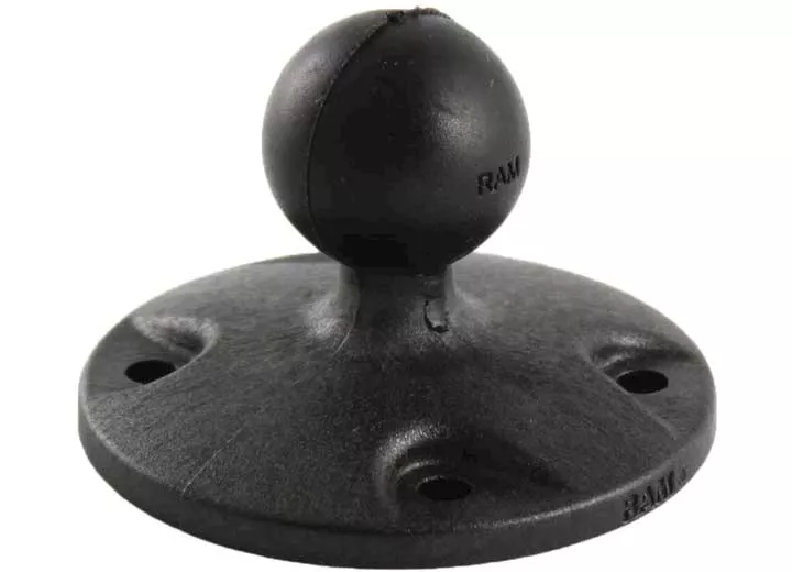 Ram mounts composite round plate w/ ball