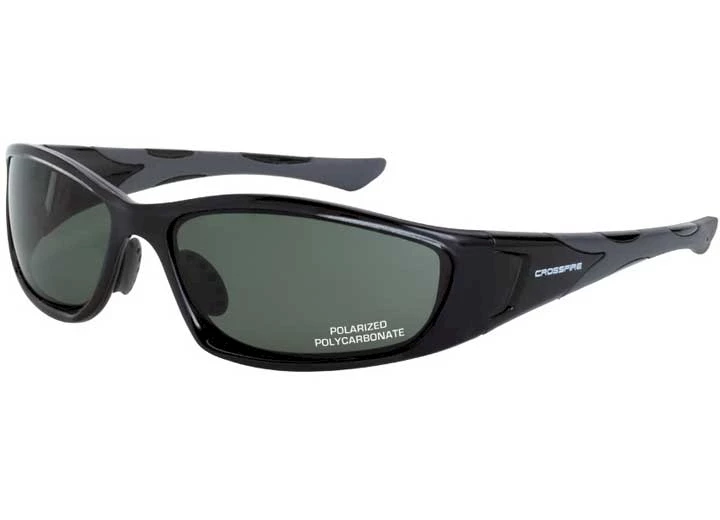 Radians, INC MP7 POLARIZED SAFETY EYEWEAR, BLACK FRAME, BLUE-GREEN POLARIZED LENS