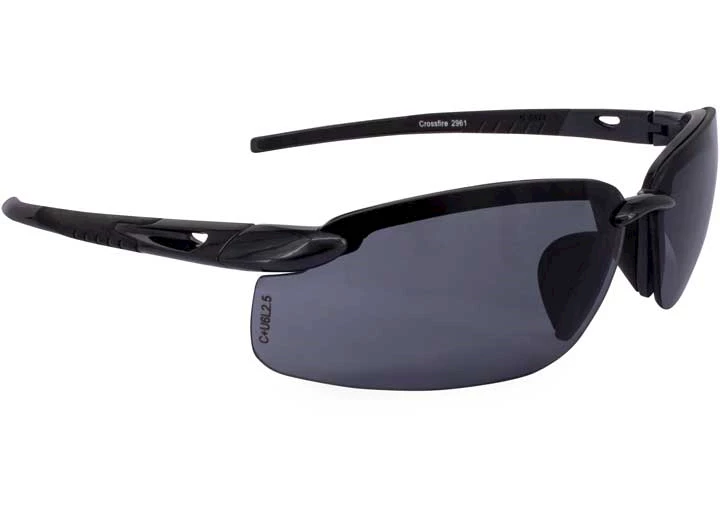 Radians, INC Es5 premium safety eyewear, pearl black frame, smoke lens Main Image