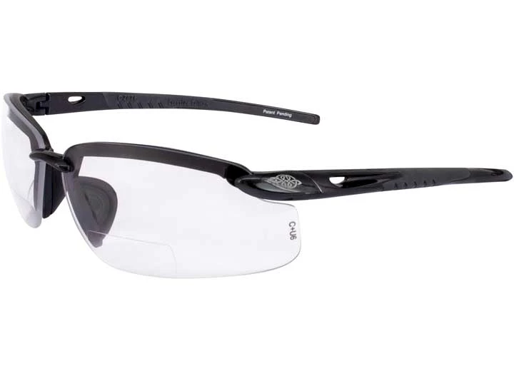 Radians, INC Es5 bifocal safety eyewear, pearl gray frame, clear lens, 2.5 diopter Main Image